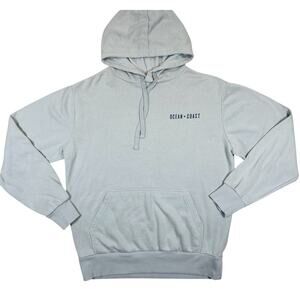 Ocean + Coast Southern Hunt Hoodie Gray Small Pullover Sweatshirt Dog Print